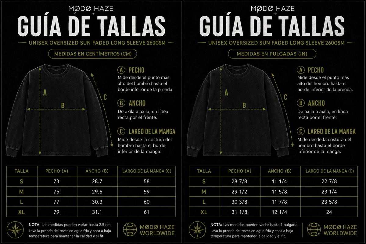 Guía de Tallas